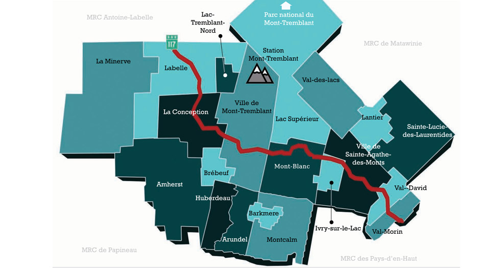 Travaux d’excavation dans les Laurentides